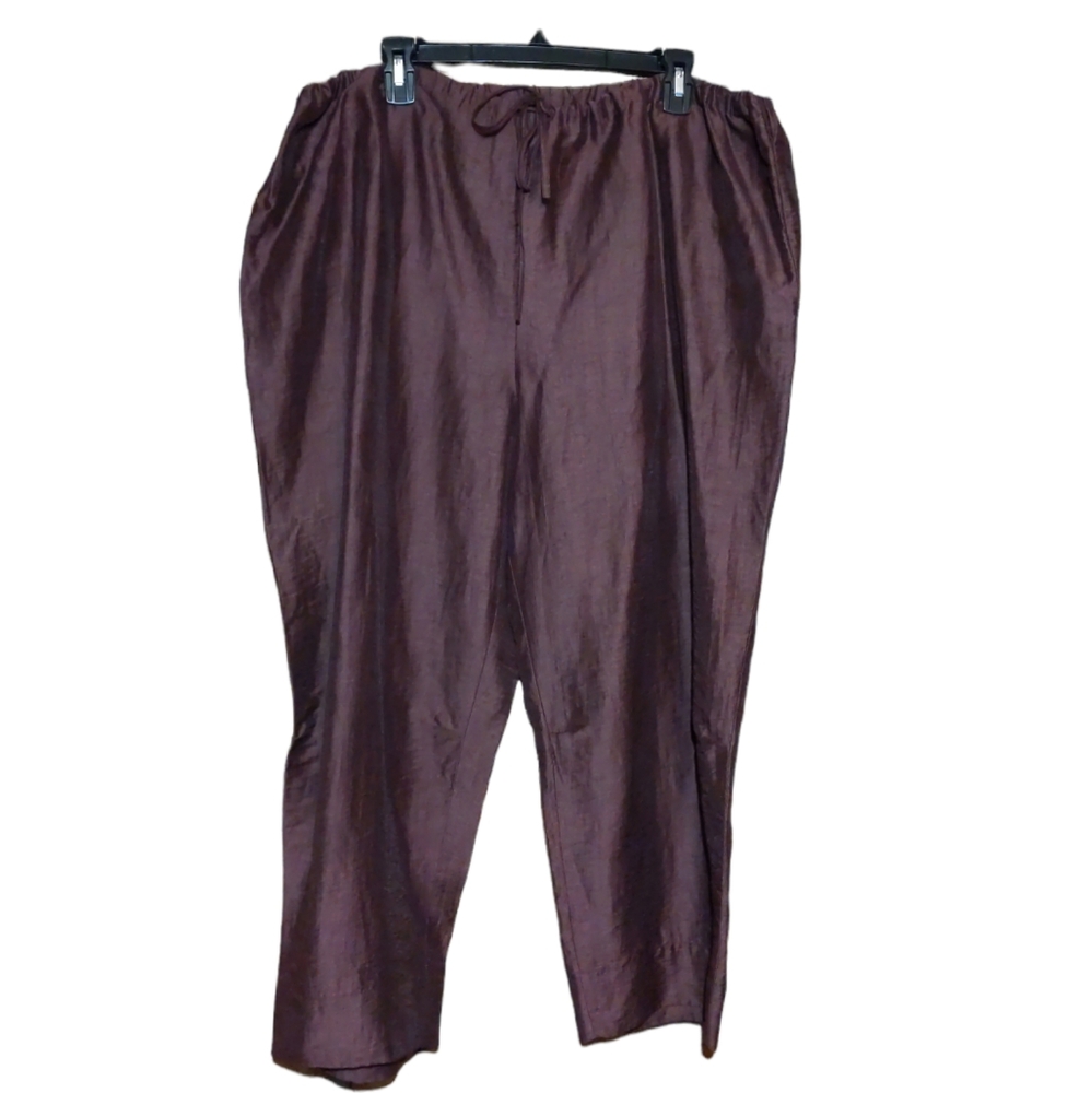 Emanuel Ungaro linen blend cropped pants